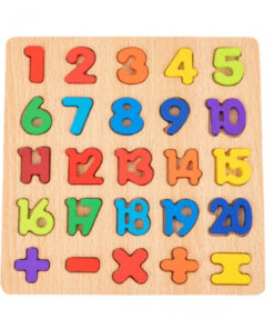 Set educativ 3D din lemn - Cifre si Matematica
