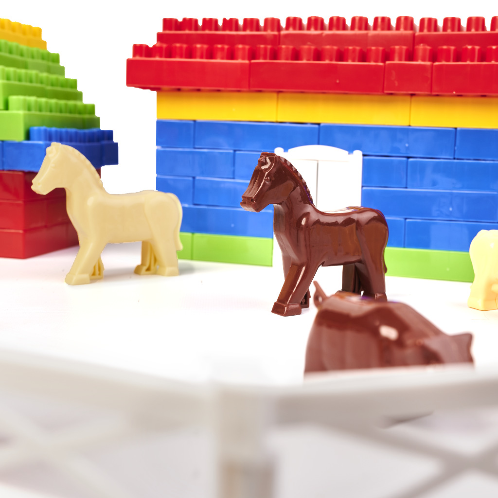 Cuburi de construit tip lego 292 piese mari, Ferma - imagine 6