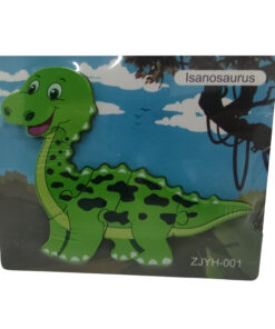 Alternative view of Puzzle 3D din lemn cu 5 piese groase - Dinozaur