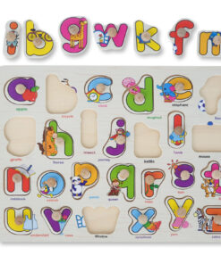 Puzzle incastru - Alfabet cu litere mici si asociere