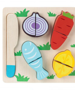 Puzzle incastru - Legume de feliat