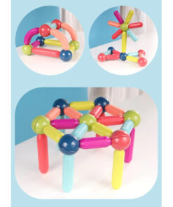 Alternative view of Set de constructie 3D, magnetic,100piese