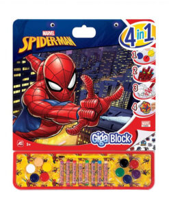 Set de pictura Giga Block Marvel Spiderman, 4 in 1, bloc de desen