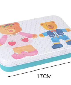 Alternative view of Puzzle magnetic din lemn Imbraca Familia Ursuletilor, 3 ani+