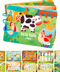 Carte senzoriala si educativa cu stickere reutilizabile, Ferma