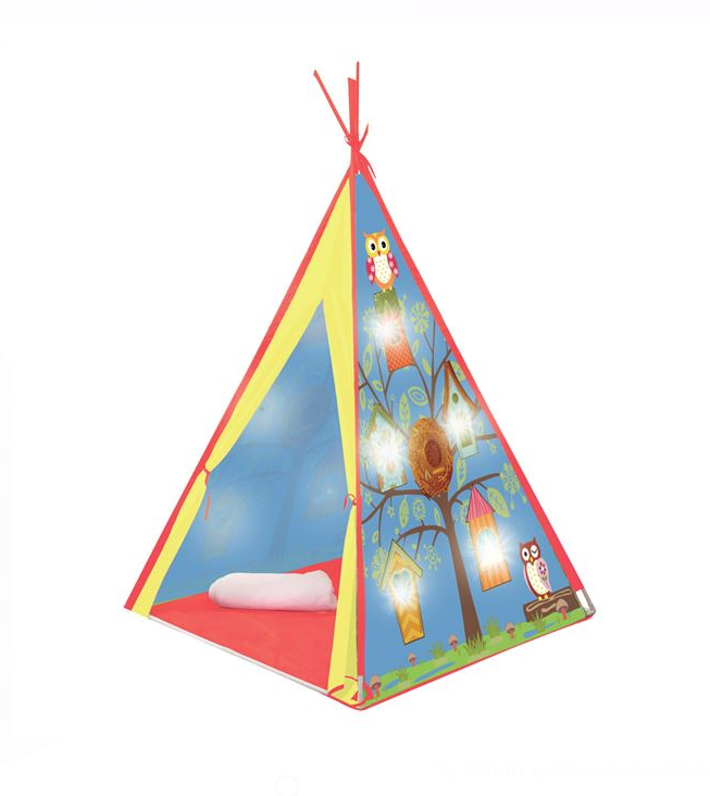 Cort pentru copii cu leduri, Bufnita,1.2x1.2x1.6 m