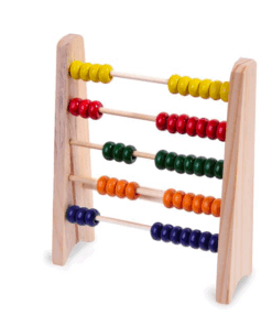 Numaratoare din lemn clasica, abac, 14 x 16 cm