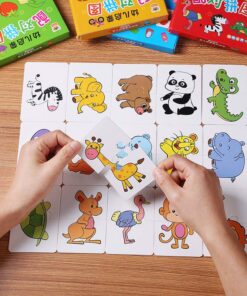 Alternative view of Set 16 Puzzle de asociere din 2 piese mari, Animale