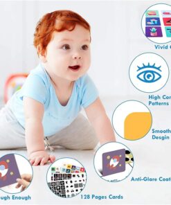 Alternative view of Set 20 carduri stimulare vizuala bebe, cartonase cu imagini, 3-6 luni
