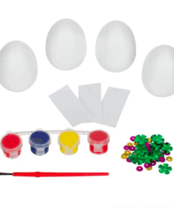 Set Creatii Paste, 4 oua, pensula si accesorii