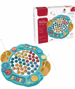 Joc 2 in 1 - Masuta cu sunete si joc de pescuit magnetic, 3 ani+