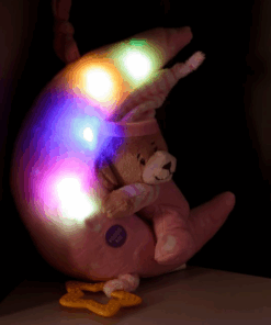 Alternative view of Jucarie de plus pentru patut si carucior - Carusel muzical cu lumini, roz