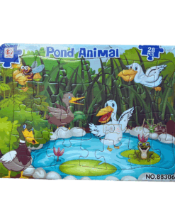 Puzzle 2D 28 piese, Pe lac, 20x28 cm