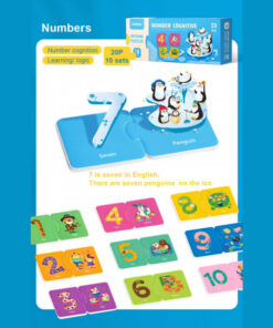 Alternative view of Set Puzzle de asociere cu 2 piese, Numere, Mideer, 18 luni+