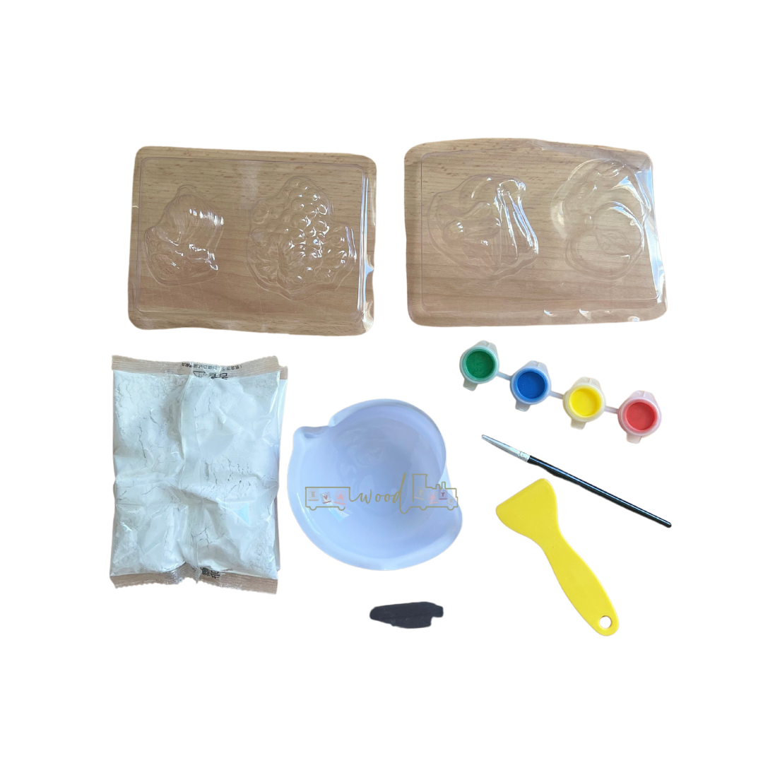 Set creativ de pictura si modelaj - Magneti Fructe si legume - imagine 5