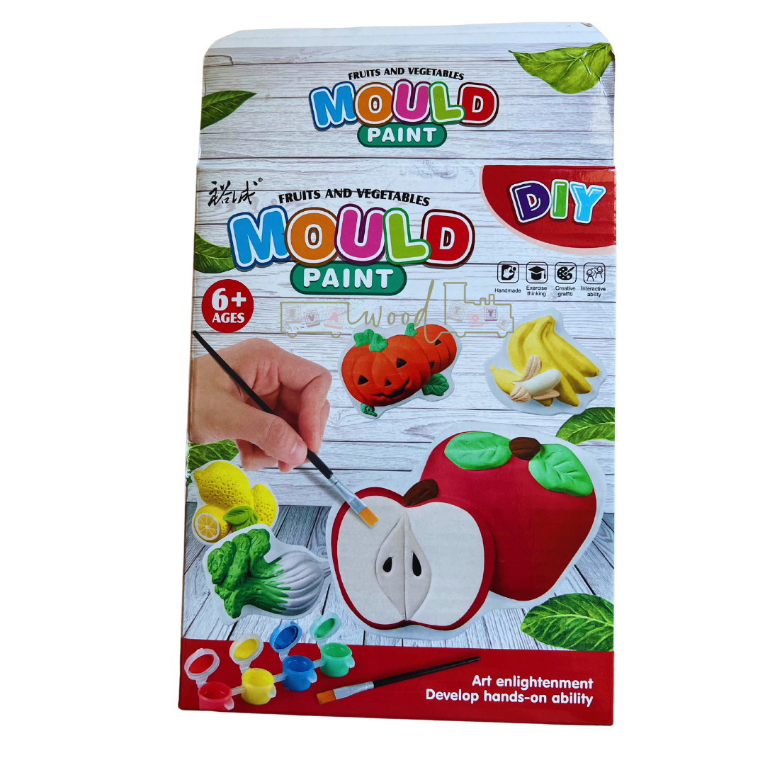 Set creativ de pictura si modelaj - Magneti Fructe si legume - imagine 6