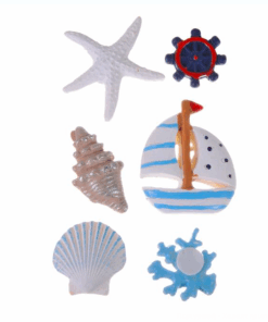 Alternative view of Set pentru activitati lucru manual si crafts, 6 autocolante marine