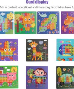 Alternative view of Joc mozaic lemn cu butoni mari, Mosaic, 3 ani+