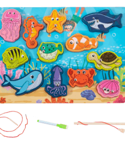 Joc multifunctional, joc magnetic, snuruit, desenat - Animale Marine