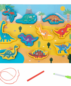 Joc multifunctional, joc magnetic, snuruit, desenat -Dinozauri