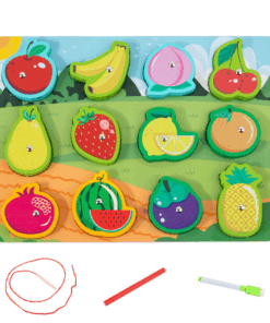 Joc multifunctional, joc magnetic, snuruit, desenat -Fructe