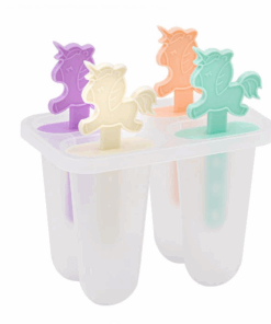 Alternative view of Set 4 forme de inghetata reutilizabile, Unicorn