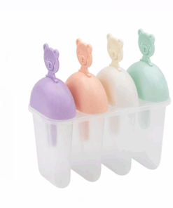 Set 4 forme de inghetata reutilizabile, Ursuleti