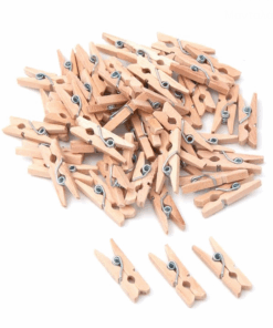 Set 50 carlige din lemn pentru activitati senzoriale si lucru manual