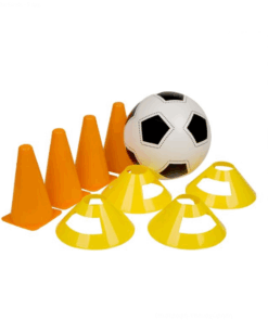 Set de antrenament fotbal, Minge Conuri, 9 buc.