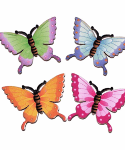 Set pentru activitati lucru manual si crafts, 12 autocolante, Fluturi