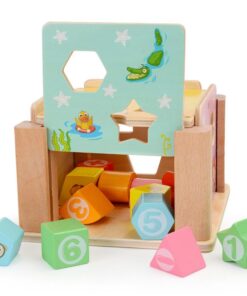 Alternative view of Cub sortator de forme geometrice din Lemn, 3 ani