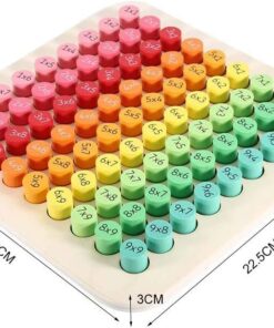Alternative view of Joc educativ din lemn cu numere-Tabla Inmultirii, 81 piese, 7 ani+