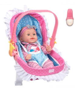 Papusa, Bebelus, 10 cu sunete si port bebe, 35 cm