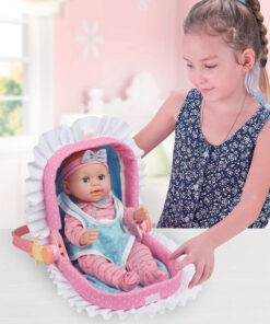 Papusa, Bebelus, 10 cu sunete si port bebe, 35 cm