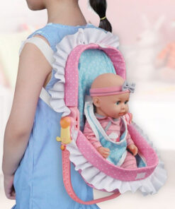 Papusa, Bebelus, 10 cu sunete si port bebe, 35 cm