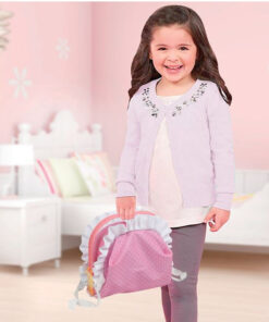 Papusa, Bebelus, 10 cu sunete si port bebe, 35 cm