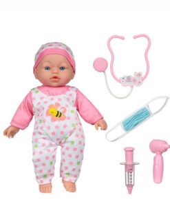 Papusa, Bebelus racit, cu sunete si 4 accesorii, 41 cm