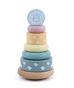 Turn Sortator Montessori din lemn Curcubeu, 12 luni +