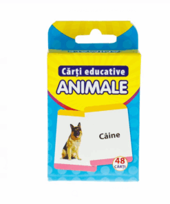 Carduri cognitive, set 48 de cartonase educative, Animale, 3 ani