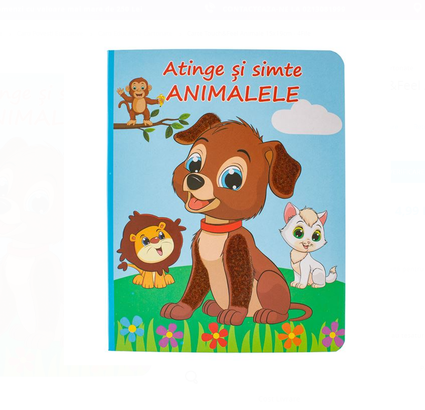 Carte atinge si simte, Animale