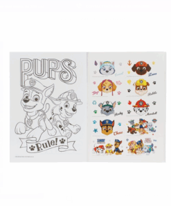 Alternative view of Carte de colorat A4 cu Autocolante Paw Patrol