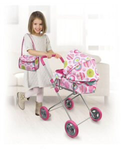 Carucior de jucarie pentru papusi, 62 cm, 3 ani