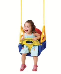 Leagan copii, 4 in 1, cu protectie detasabila si sfoara, 29 x 40 x 39 cm