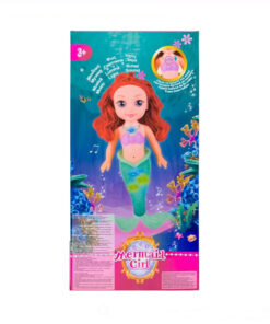 Papusa Sirena cu sunete si lumini, 3 ani, 37 cm