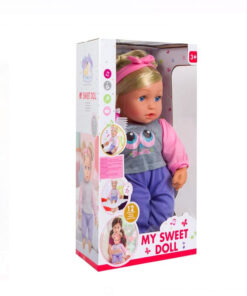 Papusa cu corp moale si sunete, 43cm, 3 ani