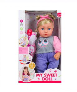 Papusa cu corp moale si sunete, 43cm, 3 ani