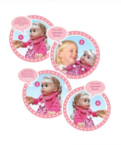 Papusa cu sunete, care repeta dupa tine, 41 cm, 3 ani