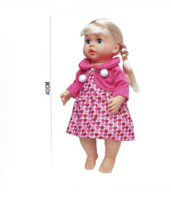 Papusa cu sunete, care repeta dupa tine, 41 cm, 3 ani