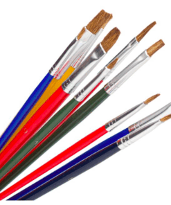 Set 10 pensule pictura cu varf plat