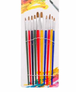 Alternative view of Set 10 pensule pictura cu varf plat